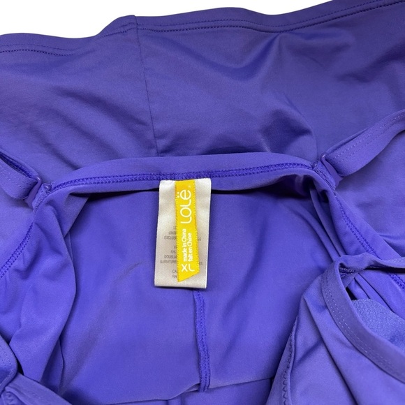 NWOT, LOLË, Two-Piece Swimsuit Set (tankini), XL, Purple ☀️ - Picture 6 of 11